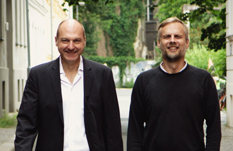Frank Stauss (links) und Mathias Richel haben ihre gemeinsame Agentur erst im Juli 2018 an den Start gebracht (Foto: Paul Seitz)