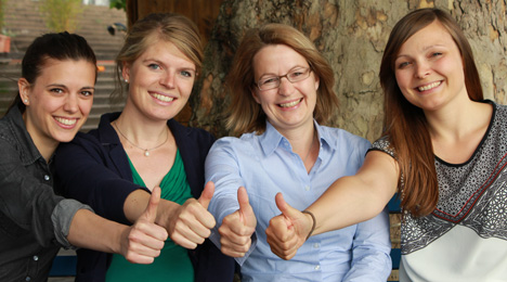 Neues Futouris-Team (v.l.): Swantje Lehners, Inga Meese, Anja Renner und Katarina Papamichael (studentische Hilfskraft)