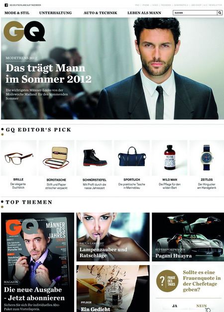 GQ.de zur wird zum Stil-Berater -