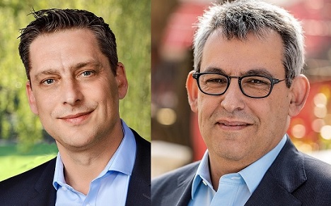 Geometry Global baut Präsenz in Deutschland weiter aus - (v.l.) Claus Adams, neuer CEO EMEA bei Geometry Global, und Pietro Leone, Global COO bei GGI (Foto: Geometry Global)