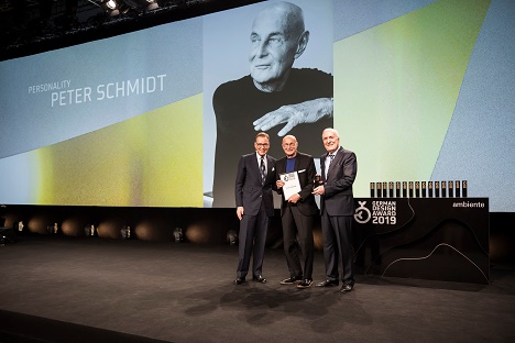 German Design Awards u. a. für Agenturgründer Peter Schmidt - Großer Gewinner des Abends war Markengestalter und Agenturgründer Peter Schmidt (Mitte), der als Personality of the Year geehrt wurde (Fotos: Rat für Formgebung / Fotos: Manuel Debus)