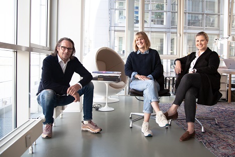 Kai Rffen, Ann-Katrin Rose und Anna-Maria Wegner (v.l.) sind das neue Fhrungsduo von thjnk Dsseldorf (Foto: thjnk)
