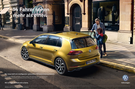 Volkswagen und DDB starten internationale Golf-Kampagne - Die 360°-Kampagne von DDB bestehen aus TV Spot, Printanzeigen, digitalen Maßnahmen sowie Plakatwerbung