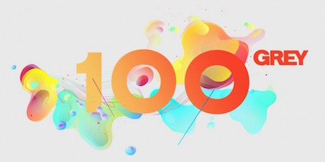 Grey wird bunt zum 100. Geburtstag - Das farbenprächte neue Grey Logo (Bild: Grey)
