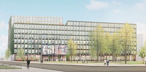 Gruner + Jahr: Bau des neuen Verlagshauses beginnt erst 2020 - So sehen die Pläne des Londoner Architekturbüros Caruso St. John für das neue G+J-Gebäude aus