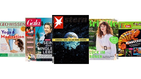 Das Interesse an Zeitschriften aus dem Gruner + Jahr-Verlag steigt infolge der Corona-Krise offenbar an (Gruner + Jahr)