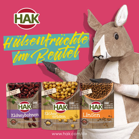 Salt Works tütet Känguru-Kampagne für HAK Snacks ein - (Bild: HAK)