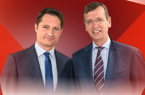 RTL Group: Geschäfte in Deutschland und Frankreich lassen die Kasse klingeln - Bert Habets und Guillaume de Posch, Co-Chief Executive Officers der RTL Group (Foto: RTL Group)