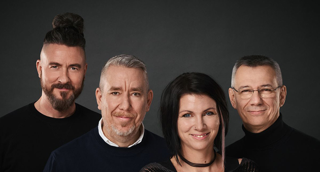 Neue Markenagentur Whyconic positioniert sich gegen KI-Standardisierung in der Kreativbranche - Das vierköpfige Team hinter Whyconic (vlnr.): Sebastian Hackelsperger, Stefan Ellenberger, Vero Neubacher und Thomas Stranig – Foto: Christian Vogel