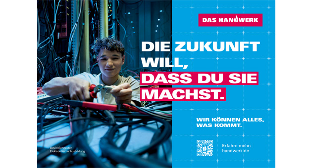 Erste Arbeit für das Handwerk aus der Feder von CarlNann - Im Rahmen der Kommunikationskampagne werden bundesweit Plakate geschaltet - Foto: CarlNann
