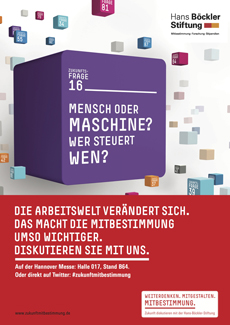 Anzeigenmotiv zur neuen Kampagne der Hans-Bckler-Stiftung (Foto: A&B One)
