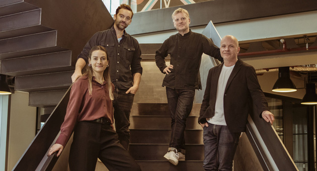 Havas stärkt Erlebnis-Marketing durch Zukauf in Großbritannien - (v.l.) Joana Ferrāo (CCO Bearded Kitten), Barney Sutton (CEO & Founder Bearded Kitten), Nick Wright (CEO, Havas Play UK) und Patrick Affleck (CEO of Havas Media Network UK & Ireland) – Foto: Havas