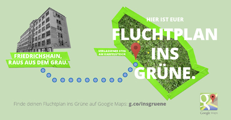 Heimat flieht mit Google Maps ins Grüne -