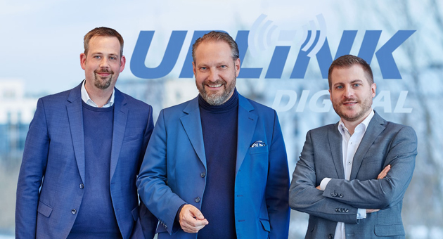 (v.l.) Markus Hendrich (CEO Ecotel Communication AG), Michael Radomski (CEO der Uplink-Gruppe) und Timo Mauter (CEO von Uplink Digital) haben sich hohe Ziele gesetzt - Foto: Uplink