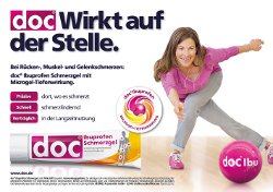 doc Icuprofen Schmerzgel-Kampagne 