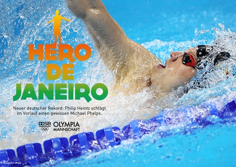 'Hero de Janeiro' Schwimmer Philipp Heintz (Foto: Jung von Matt/sports)
