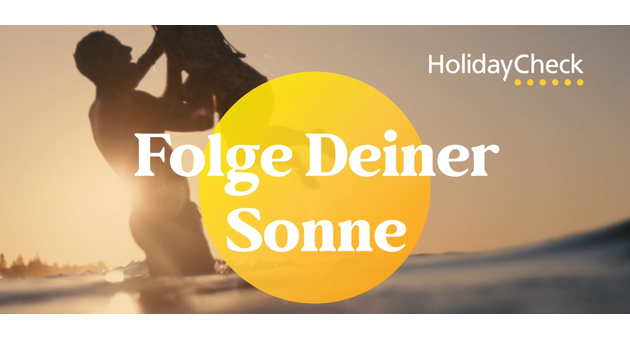 Vasataschröder gibt Holidaycheck neue Marken-Identität - Vasataschröder entwickelte den neuen Claim "Folge deiner Sonne" für Holidaycheck – Foto: Vasataschröder