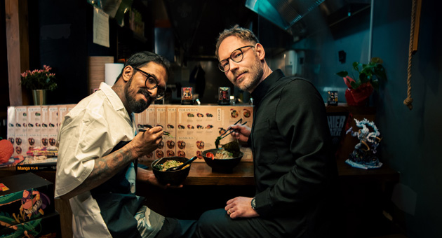 Ex-JvM Nerd-Team geht mit Anime- und Manga-Studio IKAI Zero an den Start - Das IKAI Zero-Founder-Duo (v.l.) Harshitth Manickaratnam und Jonas Selzer – Foto: IKIGAI Pictures