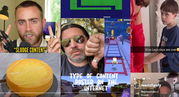 Sludge Content: Neuer Trend auf Social Media? - Beispiele für Sludge Content bei Instagram, TikTok und Snapchat – Foto: Screenshot von Instagram_brock11johnson / TikTok_ jgraydigital / Snapchat_reactclipsfy
