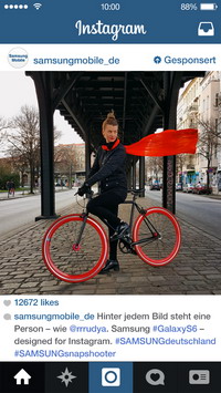 Instagram startet Werbung in Deutschland - Samsung ist einer der ersten Werbepartner in Deutschland