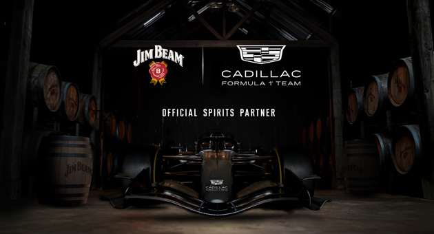 Jim Beam und Cadillac Formel-1-Team starten globale Partnerschaft - Das Jim Beam und Cadillac Formel-1-Team Keyvisual – Foto: Achtung