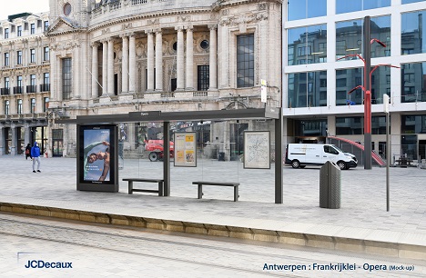 JCDecaux hat den Zuschlag fr den Vertrag ber die Fahrgastunterstnde mit Werbeflchen in Antwerpen erhalten hat - Foto: JCDecaux