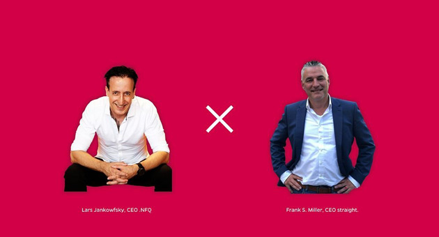 NFQ und Straight starten strategische Partnerschaft - Die Geschäftsführer von NFQ Lars Jankowfsky und Straight Frank S. Miller – Fotos: NFQ und Straight