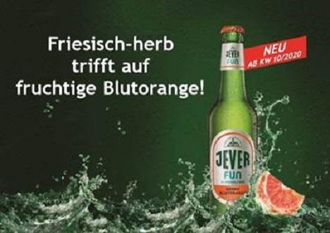 Mit Jever Fun Blutorange will das Friesische Brauhaus an seinen Erfolgs-Mix Jever Fun Zitrone anknpfen. Ogilvy Frankfurt verantwortet die kommunikativen Manahmen. (Foto: Jever)
