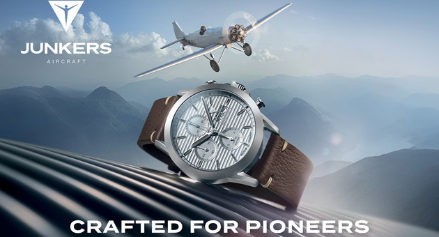 Fischer Appelt Gruppe wirbt für Chronographen - Die Kampagne "Crafted for Pioneers" stellt traditionelles Design, moderne Technik und Handwerkskunst und damit USP von Junkers Aircraft in den Mittelpunkt - Foto: Fischer Appelt