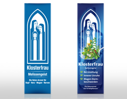 Packaging von Klosterfrau Melissengeist im Vorher-Nachher-Vergleich (Foto: Dragon Rouge)