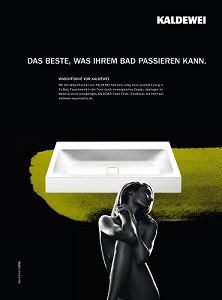 Kolle Rebbe bringt Kaldewei zurück ins TV - Kaldewei bewirbt seine neue Waschtisch-Range im TV (Foto: Kolle Rebbe)
