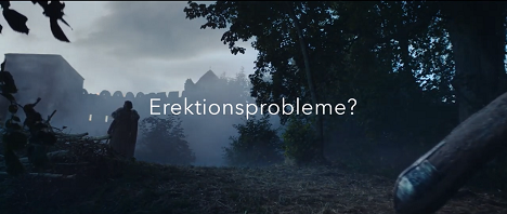 Der Kampagnenfilm fr Spring greift im mittelalterlichen Setting das Thema Erektionsprobleme auf (Foto: Screenshot YouTube GoSpring)