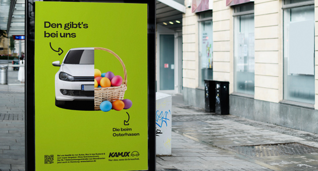 Kamux launcht multimediale Werbekampagne in Hamburg - Die Werbeoffensive von Kamux umfasst unter anderem eine groß angelegte 18/1-Plakat- und City-Lights-Kampagne - Foto: Kamux Auto GmbH