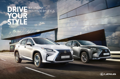 Saatchi & Saatchi bringt die Lexus SUVs NX und RX ins TV - Zum ersten Mal überhaupt treten die SUV-Modelle RX und NX im deutschen Fernsehen auf (Foto: Saatchi & Saatchi)