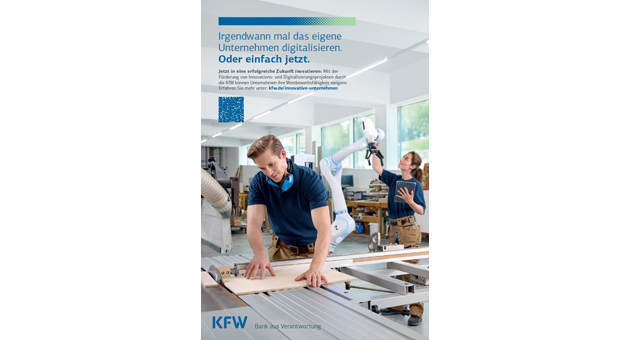 KfW wirbt für mehr Investitionen im Mittelstand - Die Motive der neuen KfW-Kampagne erscheinen unter anderem in sechs deutschen Großstädten auf Werbe-Screens - Foto: KfW