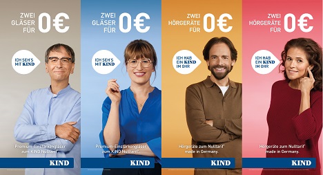 Mit einer neuen Markenkampagne wirbt KIND fr Hrgerte und Brillen - Foto: Zum goldenen Hirschen
