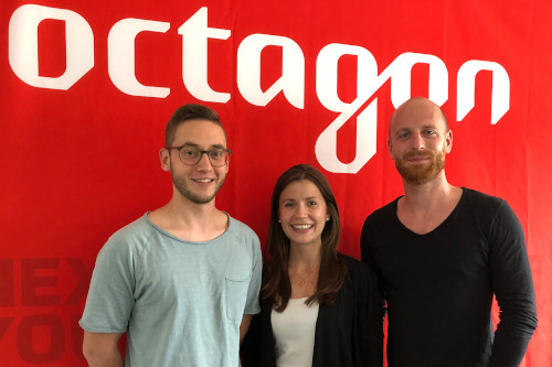 Sascha Brussmann, Anna Stadtfeld und Christopher Kinnel (rechts) verstrken das Octagon-Team - Foto: Octagon