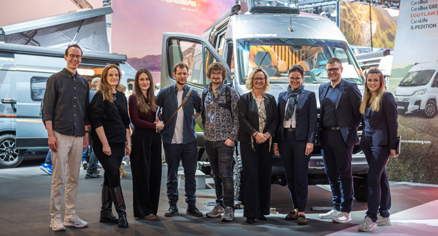 Knaus Tabbert richtet Markenkommunikation für Weinsberg neu aus - Das Team von kl,company und Knaus Tabbert – Foto: kl,company