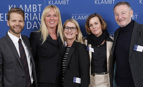 V.l.: Verleger Kai Rose mit den Chefredakteuren Britta Behrens, Sabine Bartels, Kerstin Schmidt und Peter Kulig (Foto: Klambt)
