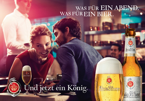 deepBlue inszeniert für König Pilsener Biergenuss-Momente - Sechs Genussszenarien sind seit Anfang Juli im TV und Online on air (Foto: König Brauerei)