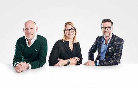 Daniel Rebhorn, Anja Hendel und Andreas Schwend. Hendel verstrkt das Grnderduo als Managing Director (Foto: diconium, Bernd Kammerer)