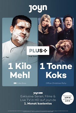 Kolle Rebbe startet Launch-Kampagne für Joyn Plus+ - Zentrales Symbol der Kampagne ist das verbindende Plus (Foto: Joyn)