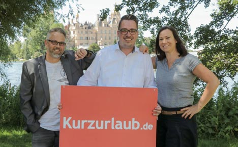 v.l. Markus Meier-Donau, Richard Kulaschewitz und Sabrina Lutzke (Quelle: Henri Wegner, Kurzurlaub.de)    