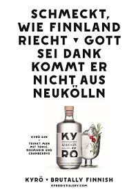 Brutally Finnish: Kyrö-Kampagne von Lure Media gestartet - Die neue Kampagne für den Gin von Kyrö stammt von Lure Media. (Bild: Lure Media)