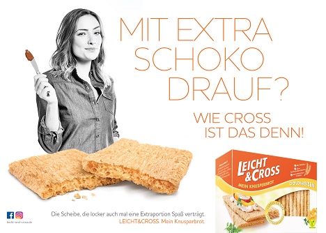 'Leicht & Cross': Agentur taste entwirft Kampagne für Griesson – de Beukelaer - Für die crossmediale Kampagne der Marke “Leicht & Cross“ von Griesson - de Beukelaer (GdB) zeichnet die Agentur taste verantwortlich (Foto: Griesson - de Beukelaer)