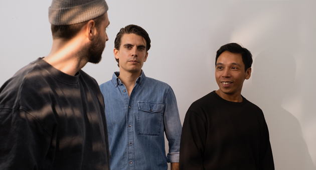 DKB stellt Markenauftritt im Rahmen ihrer Strategie 2030 neu auf - Das LIT Creative-Geschäftsführungs-Team: (v.l.) Tom Hoßfeld, Christopher Leidinger und Livius Dietzel – Foto: LIT Create