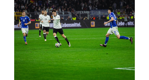 Edeka wird Ernährungspartner der deutschen Fußball-Nationalmannschaft - Szene aus dem Länderspiel Deutschland -Italien vom 23. März 2025 - Foto: DFB / Philipp Reinhard