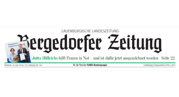 Lauenburgische Landeszeitung wird Bergedorfer Zeitung - Der neue Titelkopf der Lauenburgischen Landeszeitung – Foto: Bergedorfer Zeitung/Lauenburgische Zeitung