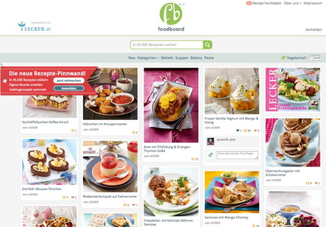 Bauer startet Social Media-Portal für Lecker.de -