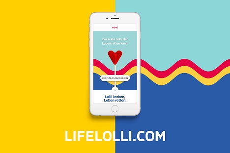 Die Life-Lolli-Kampagne luft imTV, in Printmedien, Out-of-Home sowie Online (Foto: BBDO)